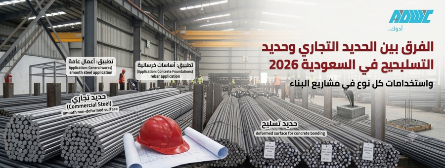الحديد التجاري وحديد التسليح: الفرق بينهما واستخدامات كل نوع
